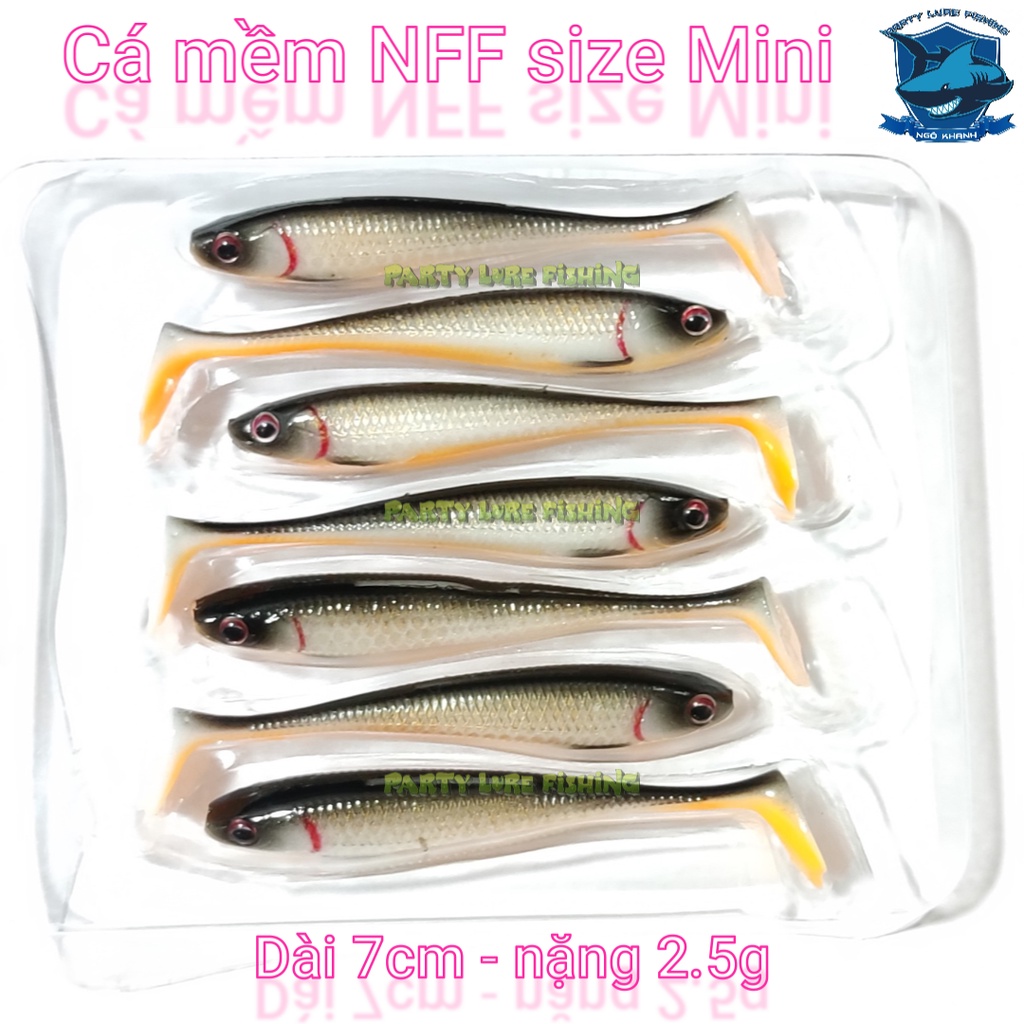 Cá mềm NFF size Mini - Mồi câu cá lóc, chẽm... Size 7cm - nặng 2.5g