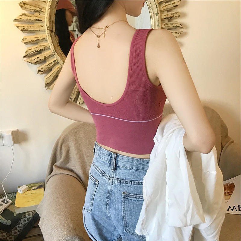 Áo Bra thể thao tập gym Yoga aerobic - Áo lót mút mỏng tháo rời mặc đồ hở lưng | BigBuy360 - bigbuy360.vn