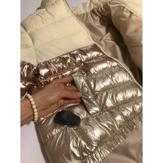 Áo phao metallic bé gái dư xịn