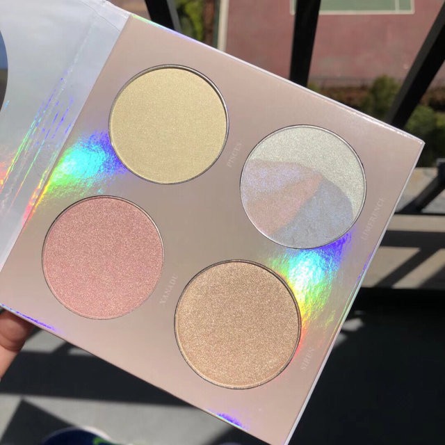 Bảng phấn nhũ bắt sáng 4 ô trang điểm tiện lợi hiệu GUICAMI | BigBuy360 - bigbuy360.vn