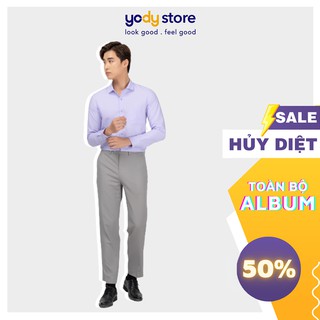 Quần âu Nam YODY chất liệu nano cao cấp co dãn lịch lãm ống đứng QAM4003