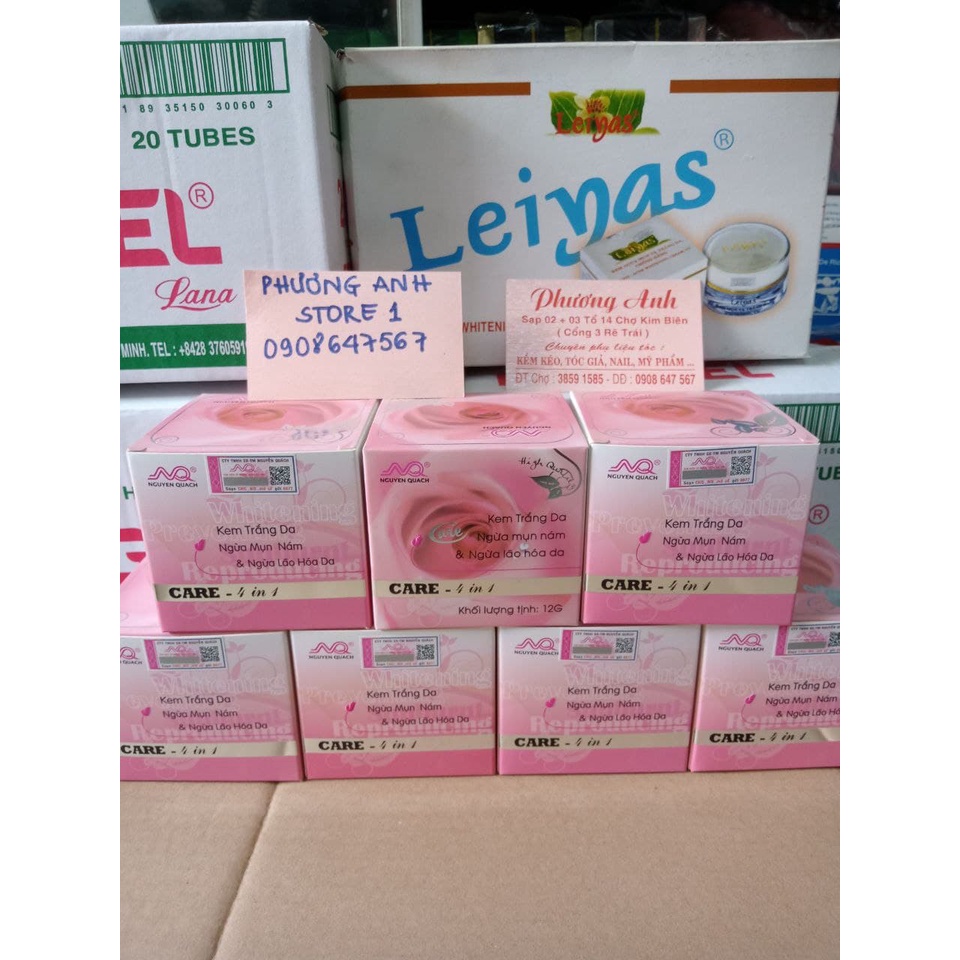 Kem trắng da mụn nguyễn quánh12g