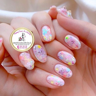 Sticker Gấu-Sticker Hoạt Hình Dán Móng-Nail