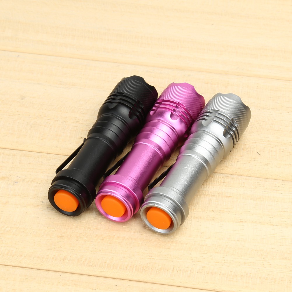 🍒5000LM CREE Q5 3 Modes Zoomable LED Flashlight Focus Torch Lamp Adjustable