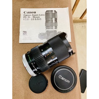 Ống kính chụp ảnh Lens Canon FD 35-70mm f2.8-3.5 ngàm FD, Dùng cho máy canon ngàm FD như AE1 FTb canon A1