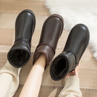 ■Giày nữ cỡ lớn 35-43, giày đi tuyết thời trang, giày bánh mì nữ ngắn, giày bông dày 41, giày nữ mùa đông cộng nhung 42