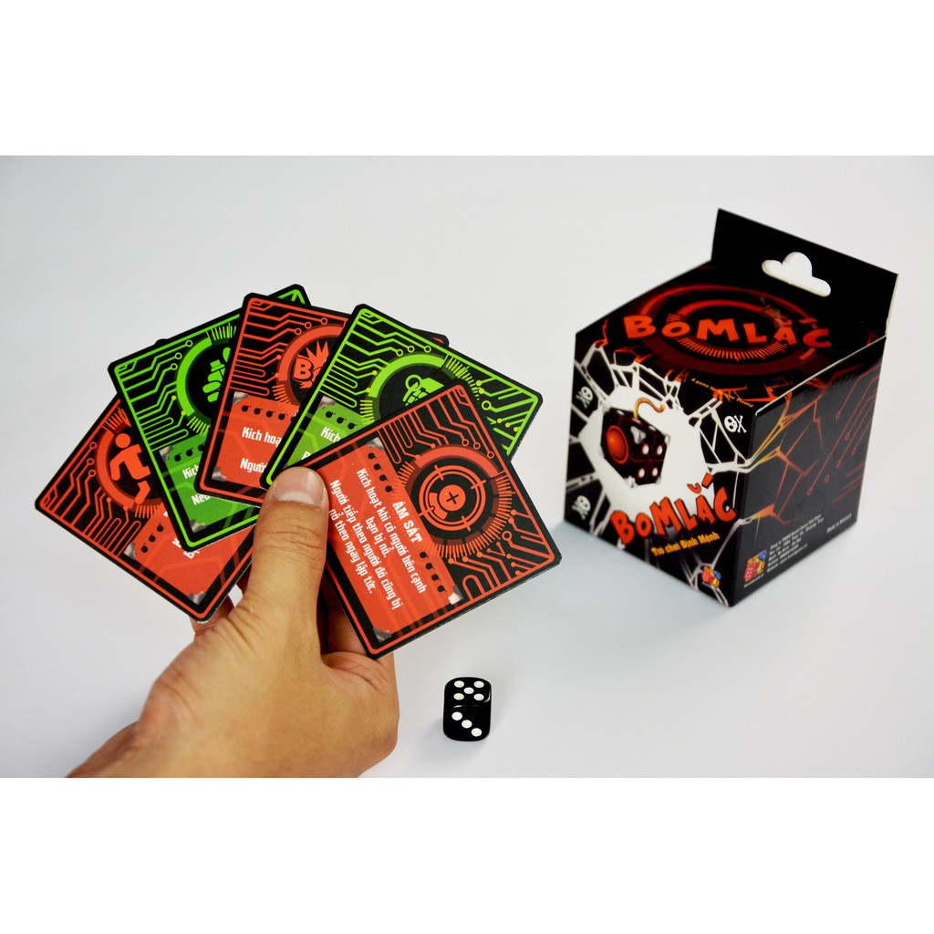 Xúc xắc xí ngầu Bom lắc - Thẻ bài Boardgame - BoardGameVN