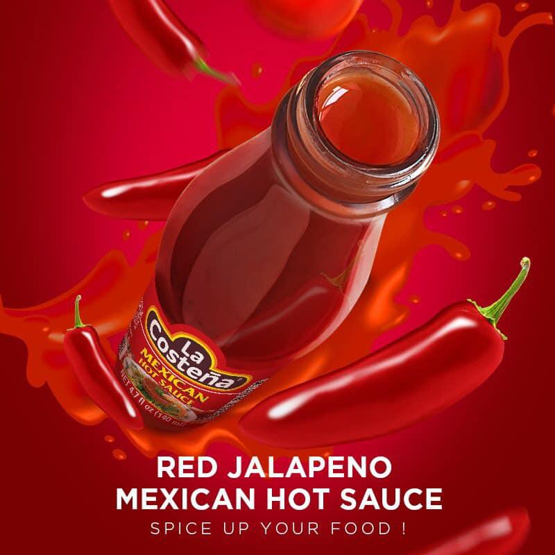 Sốt Ớt đỏ hiệu La Costena Mexican Hot Sauce 140ml