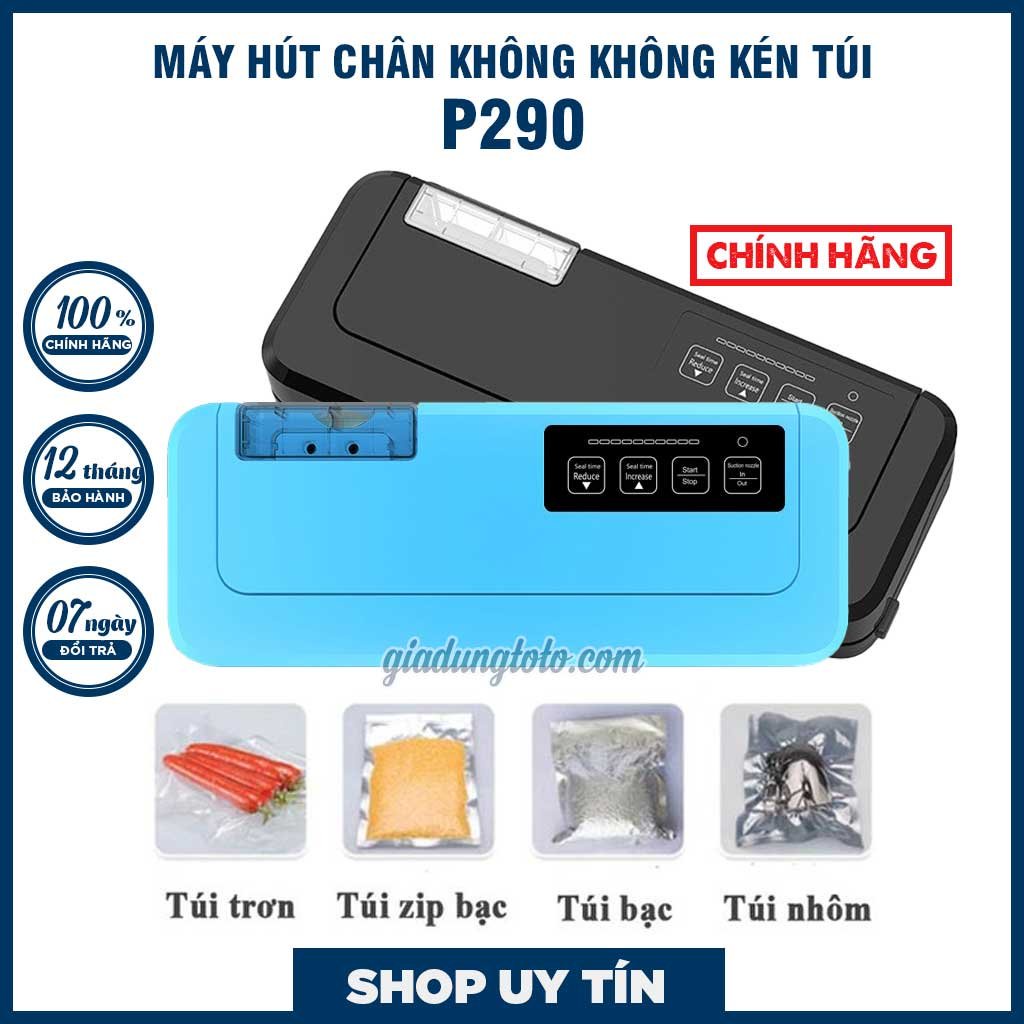 [HÀNG CHÍNH HÃNG] Máy hút chân không bán tự động, không kén túi P290 - P290B - Bảo Hành 12 Tháng, Bao Đổi Trả 7 Ngày