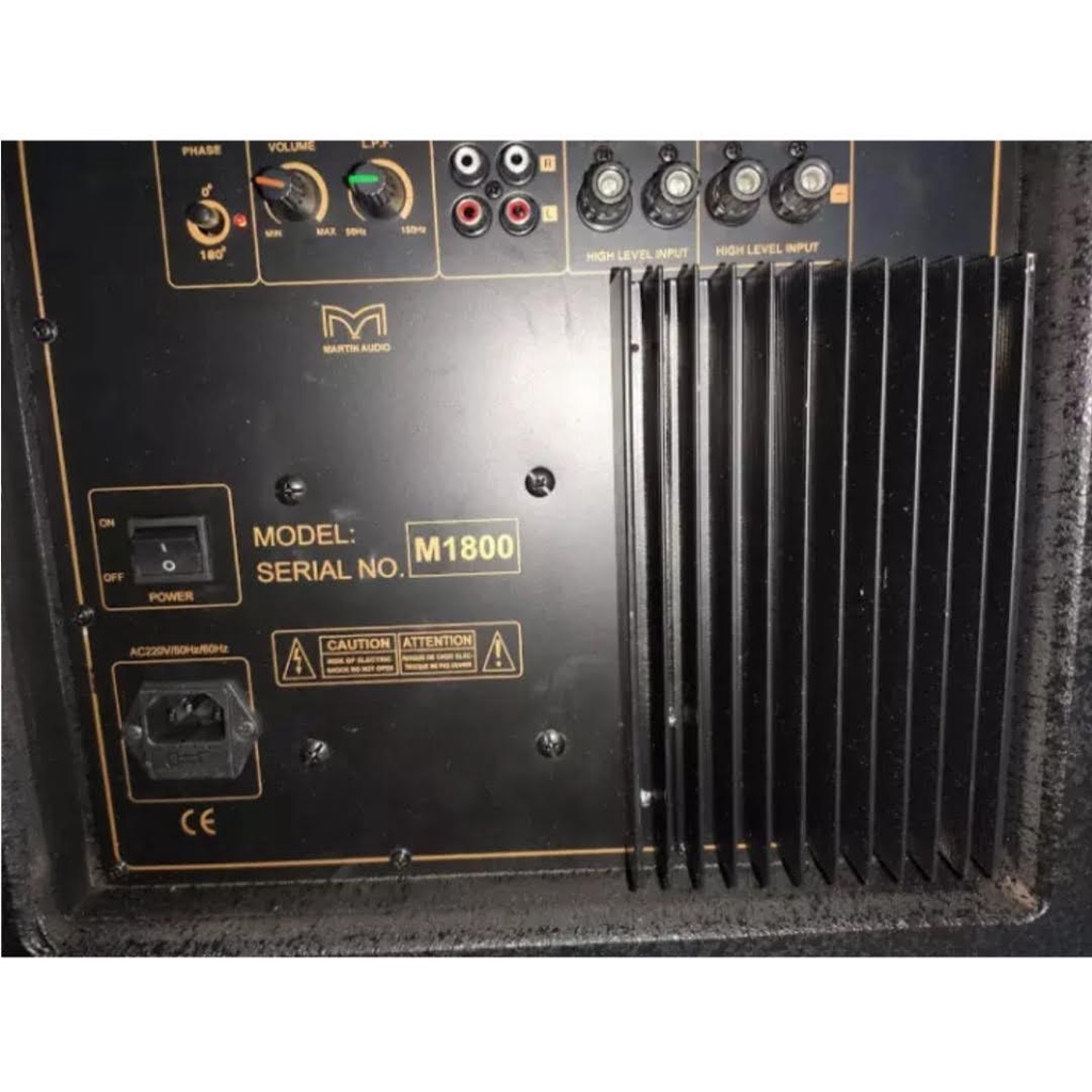 Loa Sub điện loại sub hầm, kiêm sub hơi, loa siêu trầm Martin bass 40, mạnh mẽ uy lực, M1800  madein Thailand., kiểu sub