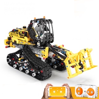 Xếp hình Technic - Mould King 13034 ( Lắp Ráp Xe Gắp Gỗ Bánh Xích Có Điều khiển 873 Mảnh )