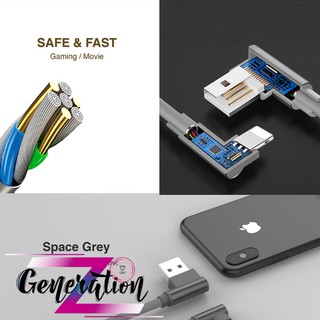 CÁPSẠC LIGHTNING 1M ĐẦU VUÔNG UNITEK (C14055GY)
