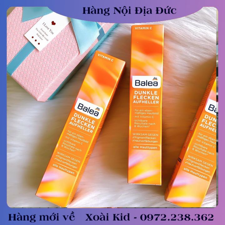 [auth] Kem sáng da, mờ thâm Balea Dunkle Flecken Aufheller 50ML -Nội địa Đức Đủ Bill [Hot]