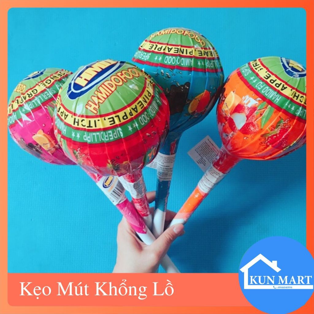 Kẹo Mút ❤️FREESHIP ❤️ Kẹo Mút Khổng Lồ Trái Cây Thơm Ngon 100gr