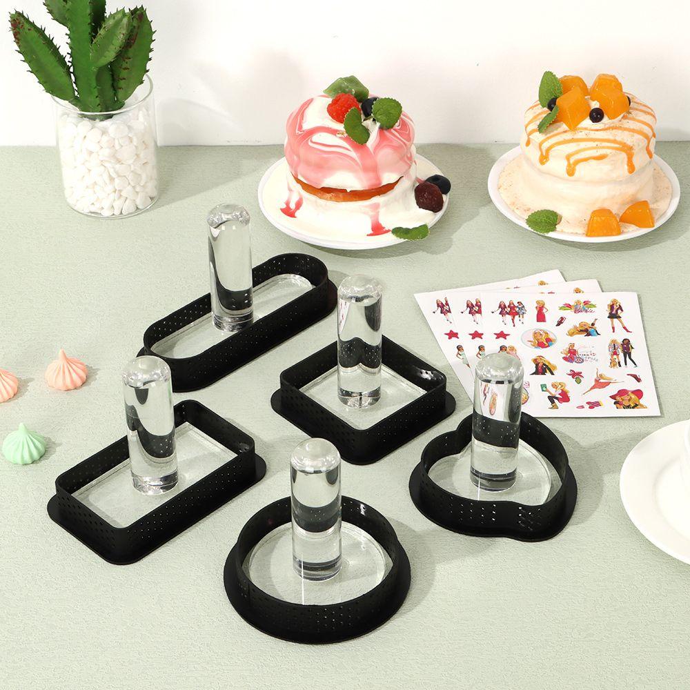 Khuôn Làm Bánh Mousse Hình Vuông / Trái Tim DIY