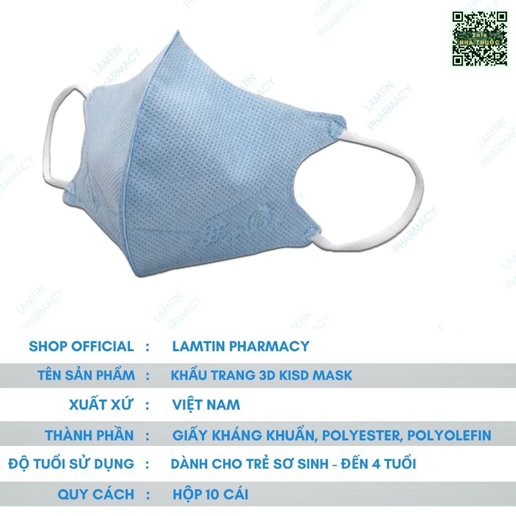 Khẩu trang 3d mask kid Tulip - Công nghệ nhật bản ( Hộp 10 chiếc )