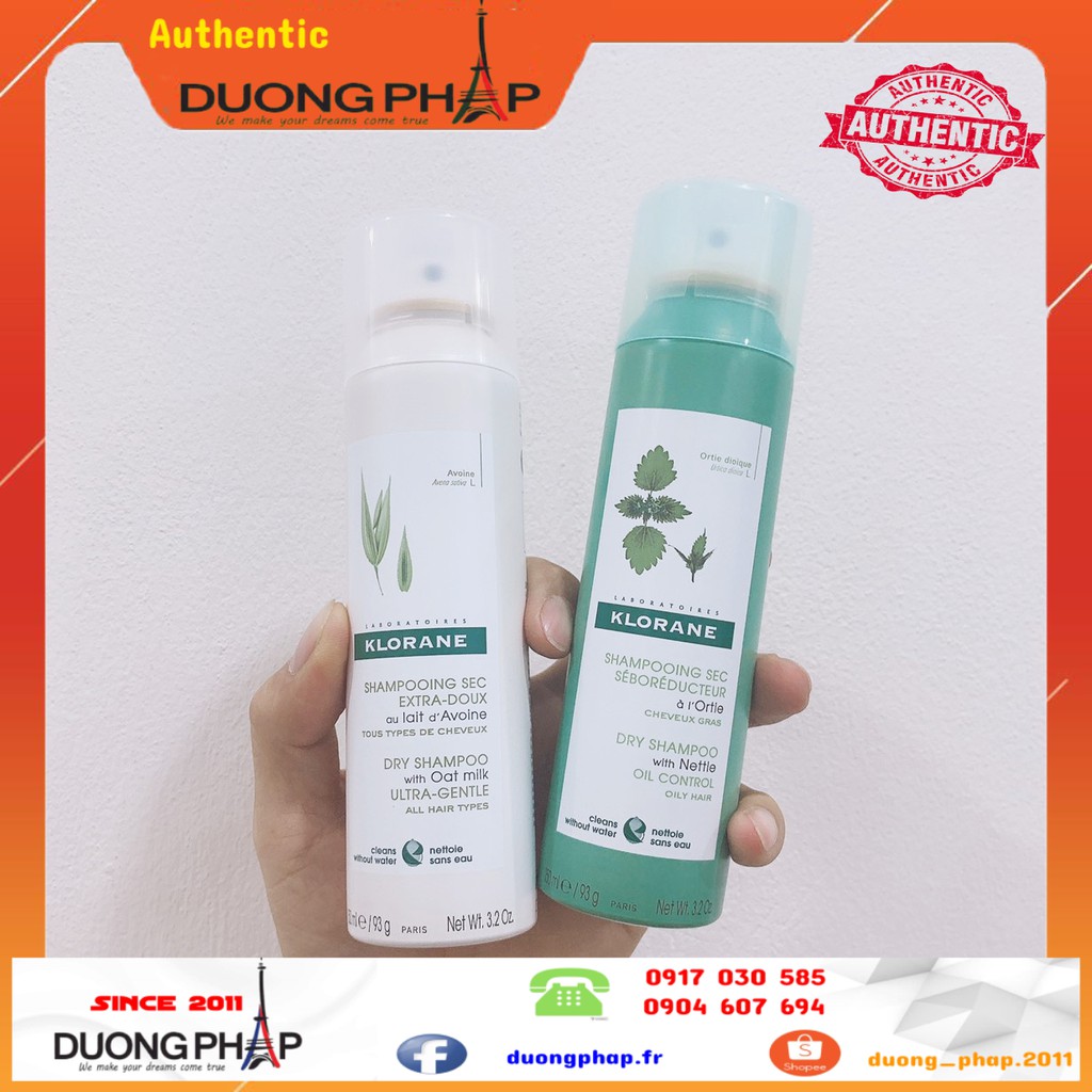 Dầu gội khô Klorane 150ml