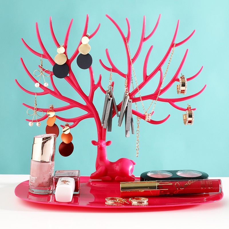 Giá để đồ , treo móc chìa khoá để bàn - Giá để đồ hình hươu decor phòng siêu đẹp