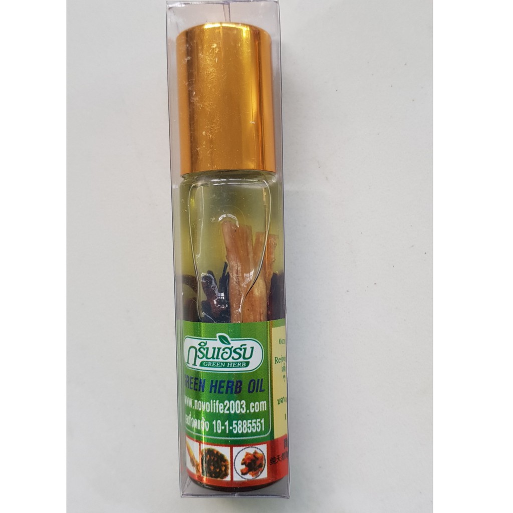 Dầu lăn nhân sâm GREEN HERB OIL 8ml Thái Lan