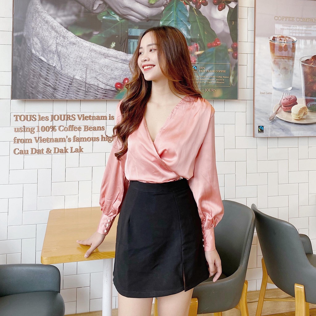 (Hàng có sẵn) Áo lụa đắp ngoc_AB426