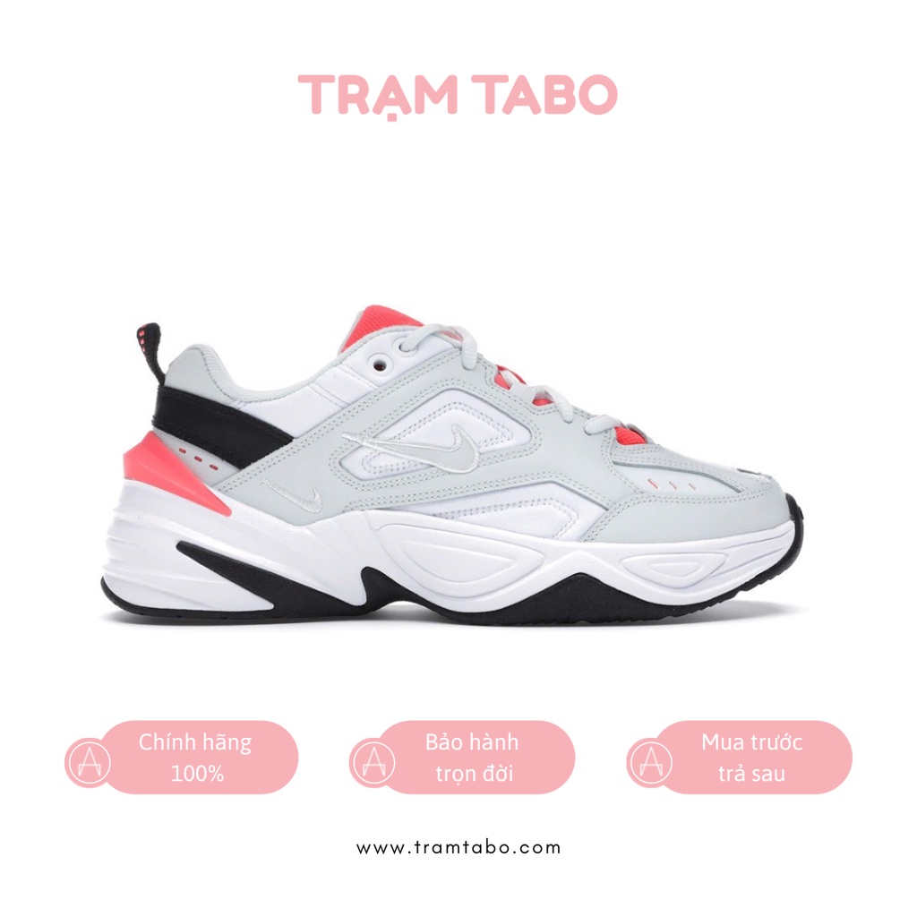 AO3108-401 - GIÀY NỮ NIKE M2K TEKNO GHOST AQUA - MÀU TRẮNG/CAM