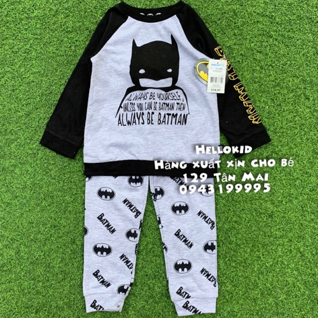 Bộ cotton batman bé trai