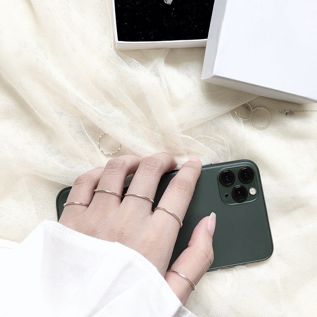 Nhẫn nữ bạc ta mẫu chỉ trơn nhỏ xinh đủ size - Kho sỉ bạc Nhất Linh