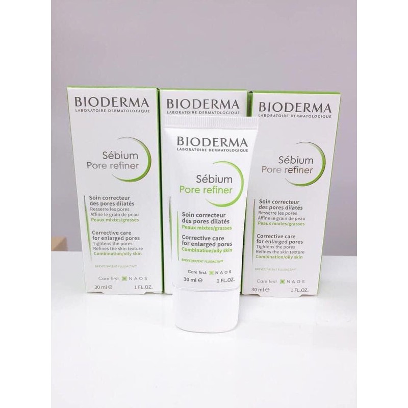 Kem se khít lỗ chân lông giảm bóng nhờn Bioderma Sebium Pore Refiner