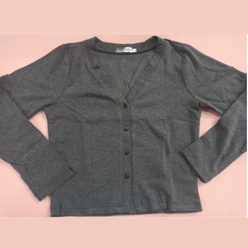 Áo Khoác Cardigan Tay Dài Madela Khuy Cúc Nhẹ Nhàng Thanh Lịch, Áo Cardigan Khoác Ngoài Thu Đông Dáng Ngắn