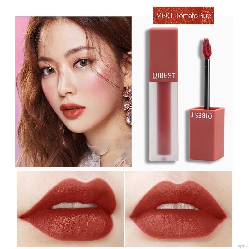 [Hàng mới về] Son kem lì QIBEST kháng nước không dính cốc và lên màu tuyệt đẹp cho phái nữ | BigBuy360 - bigbuy360.vn