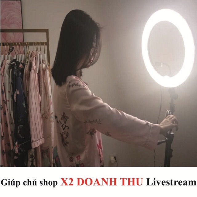 Đèn live stream kích thước 16 cm,3 chế độ