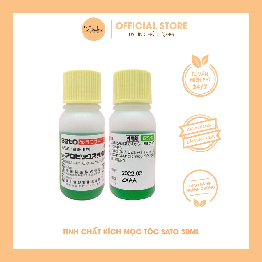 Tinh Chất Hỗ Trợ Mọc Tóc Sato Giữ Ẩm Ngăn Ngừa Rụng Tóc