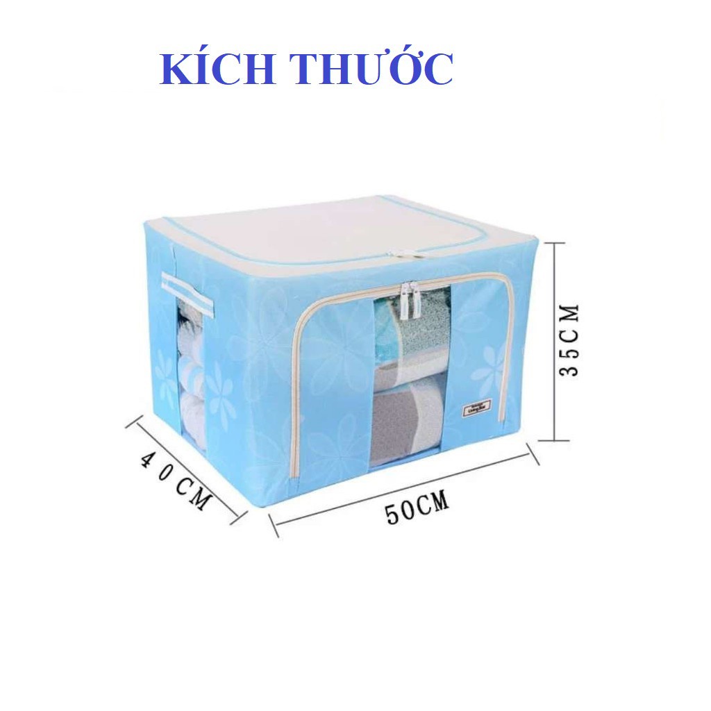 TÚI VẢI KHUNG THÉP ĐỰNG CHĂN - CẤT QUẦN ÁO BỌC VẢI SỢI POLYESTE