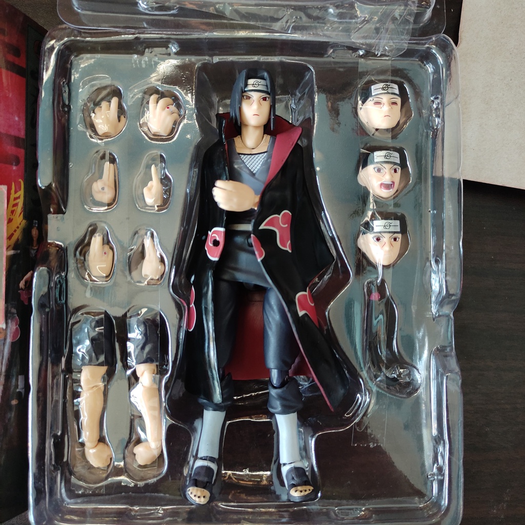 Mô Hình Naruto SHF Naruto, Sasuke, Itachi 14cm Fullbox