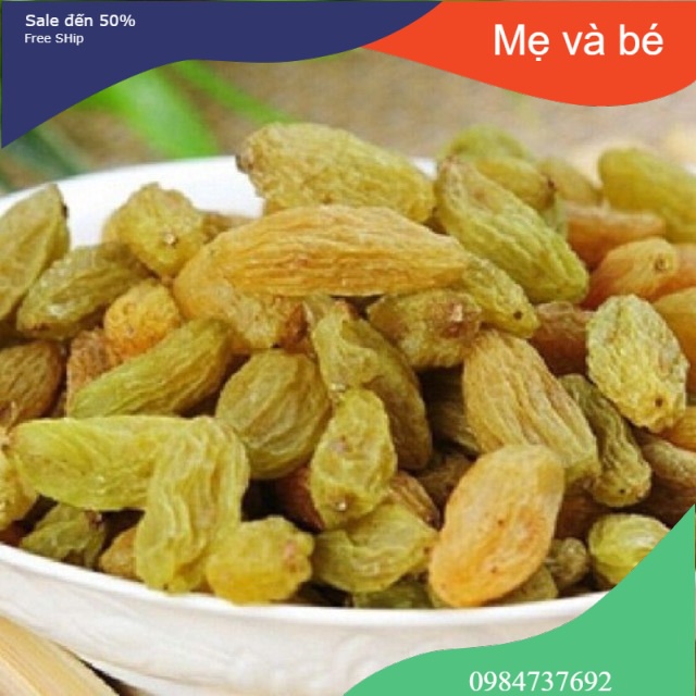 0,5Kg nho khô ninh thuận chua chua ngọt ngon quả to