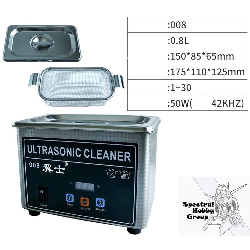 Máy tẩy rửa làm sạch đồ phụ kiện tẩy sơn Mini LT05C 008 009 Ultrasonic Cleaner Machine Glass Jewel