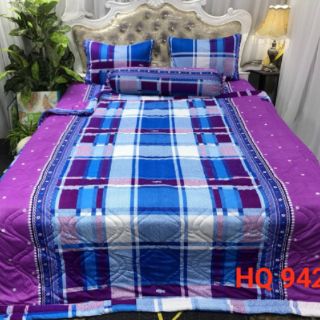 Bộ Drap Thun Hàn Quốc mát lạnh 4 món (Inbox nhiều mẫu lựa chọn)