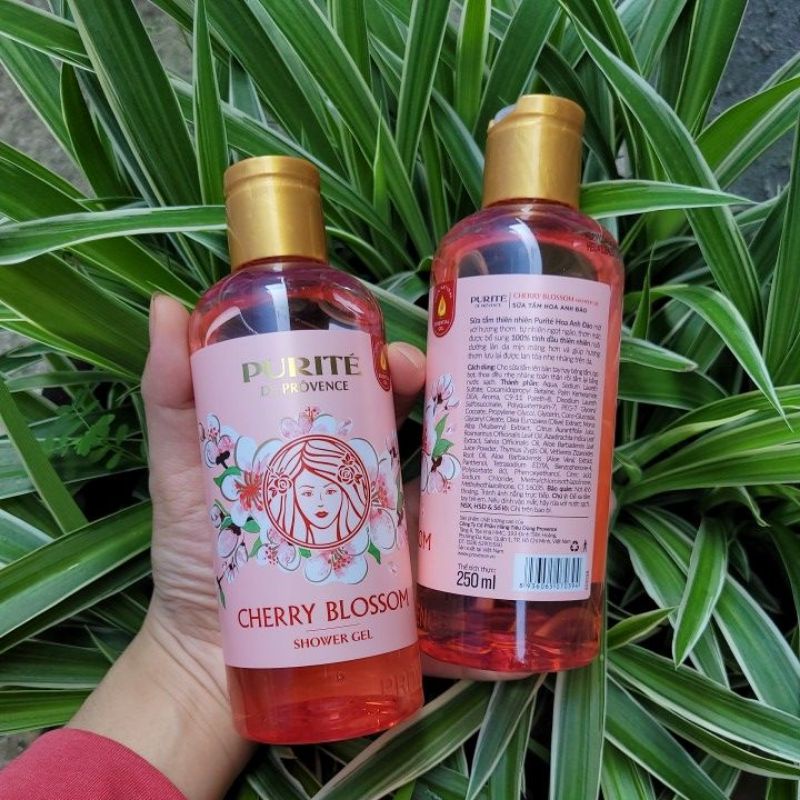 Sữa tắm Purité CHERRY BLOSSOM GEL mềm mịn da hoa anh đào 250ml