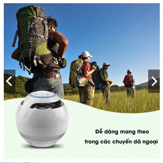 Loa Mini Trứng Bluetooth 360 Di Động Quả Cầu Tròn Hỗ Trợ Cắm Thẻ Nhớ Độc Đáo