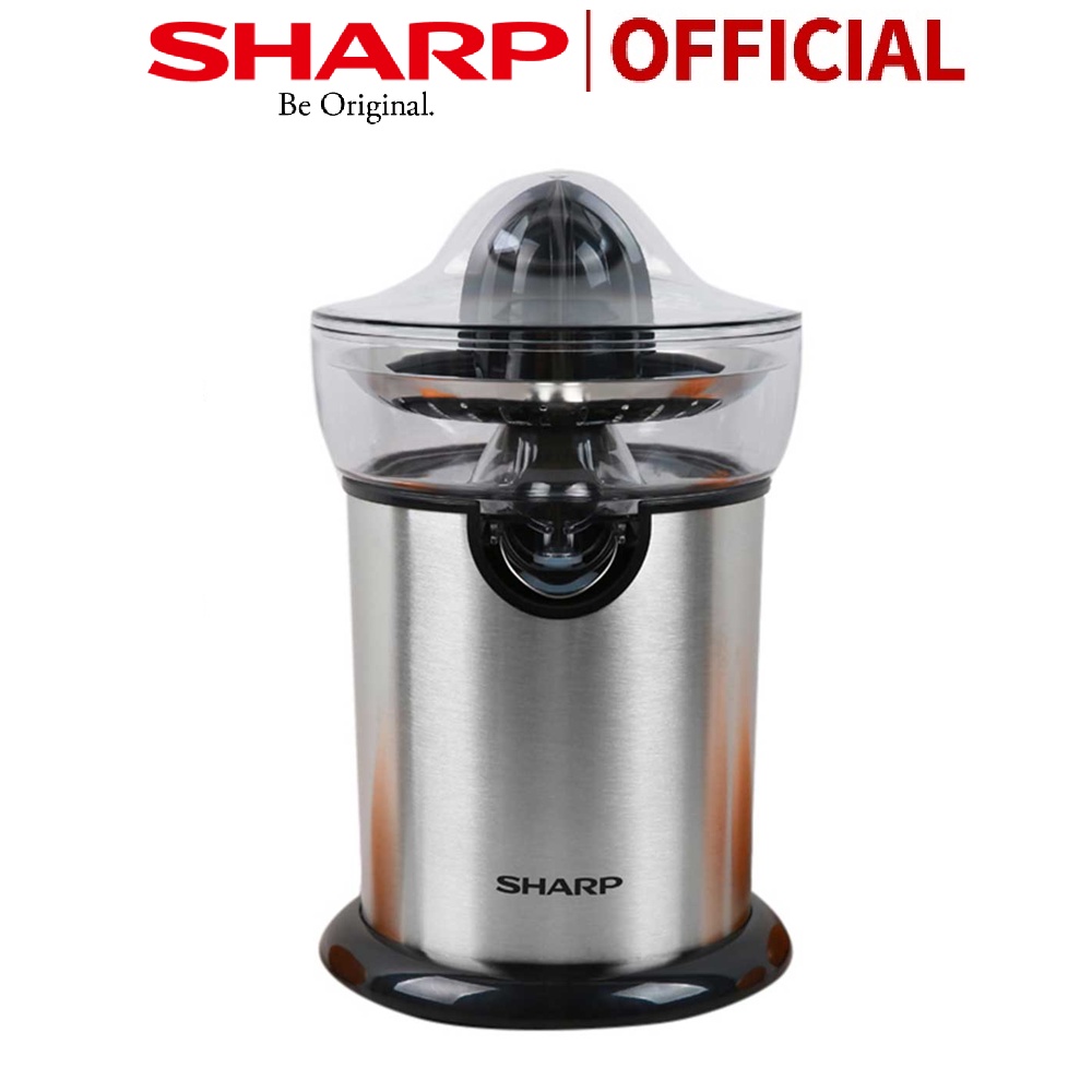 Máy Vắt Cam Sharp EJ-J130-ST 130W Rót Trực Tiếp, Thép Không Gỉ -Hàng Chính Hãng Bảo Hành 12 Tháng