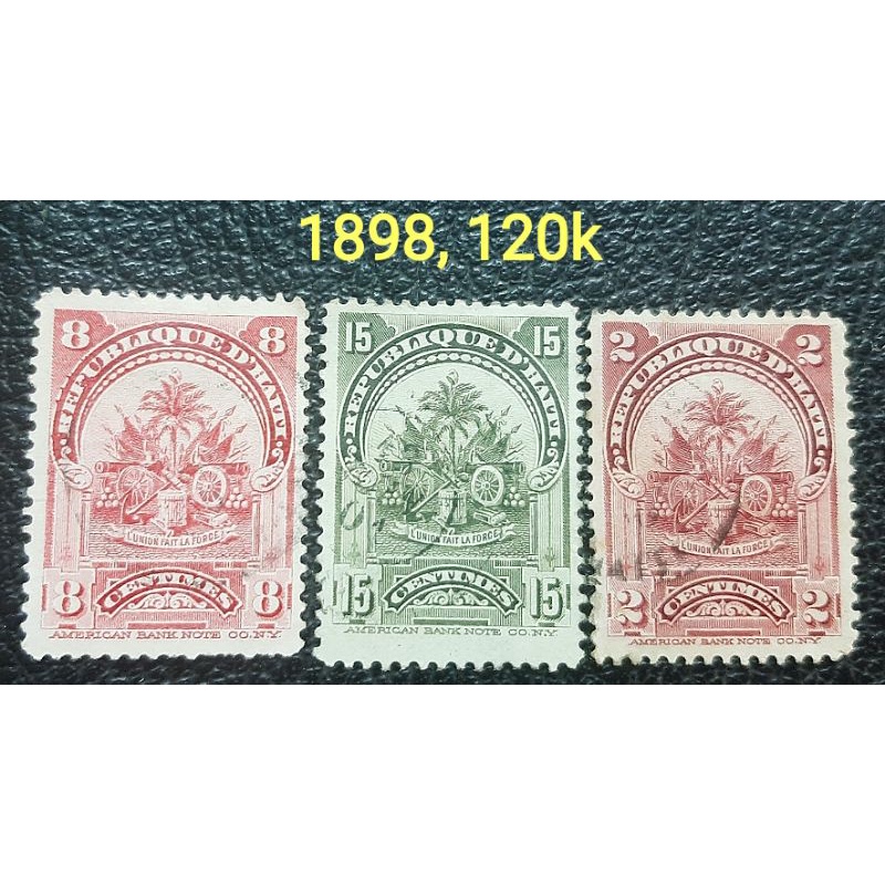 Tem sưu tập: Haiti cổ 1898