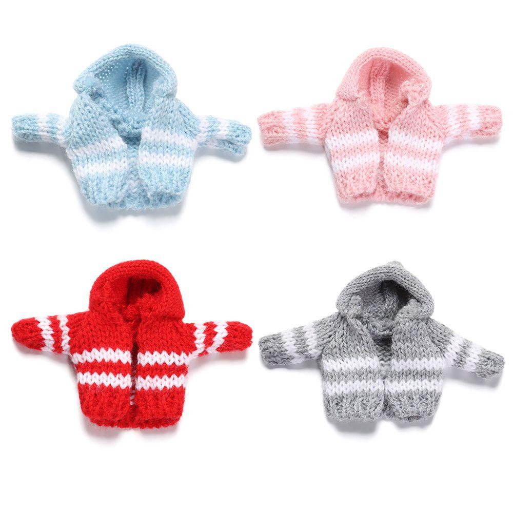 Áo Sweater Dệt Kim Mini Nhiều Màu Sắc Thời Trang Cho Búp Bê DIY