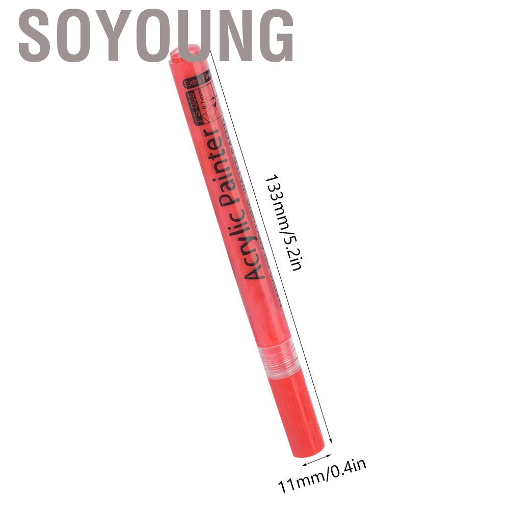 Soyoung Acrylic Paints Pen Popular Paint Marker New Odorless Needle 0.7 Mm Line Width Art drawing Painter