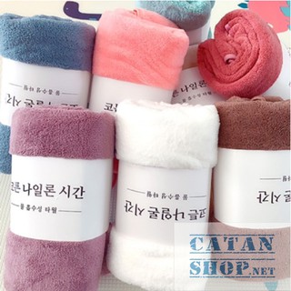 Khăn tắm lông cừu hàn quốc cao cấp 70x140 cm chất bông siêu mềm mịn thấm nước cực nhanh Loại 1 GD389-KhanHQ-Ktam