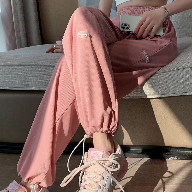 Quần rộng thiết kế độc đáo phong cách thể thao ống năng động thời trang dành cho nữ