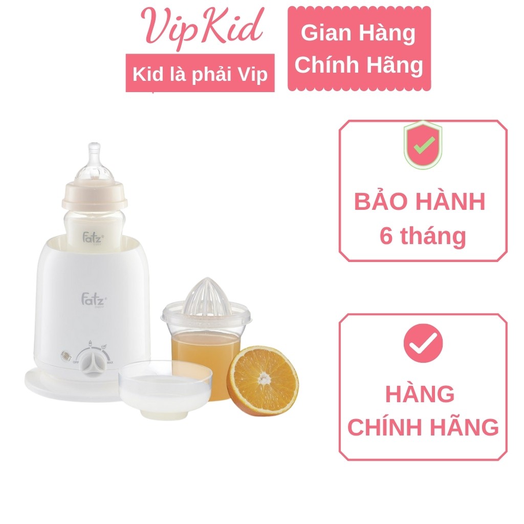 Máy hâm sữa, máy hâm sữa Fatz 4 chức năng, Hâm nóng, giữ nóng, tiệt trùng bình sữa, vắt cam Hàn Quốc - VIPKID