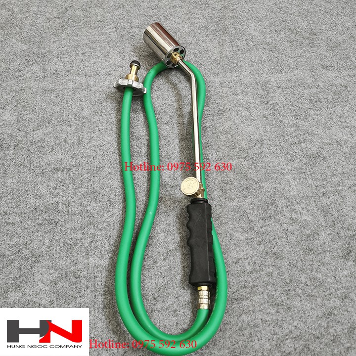 Khò lửa bằng ga cán dài loa inox 40mm