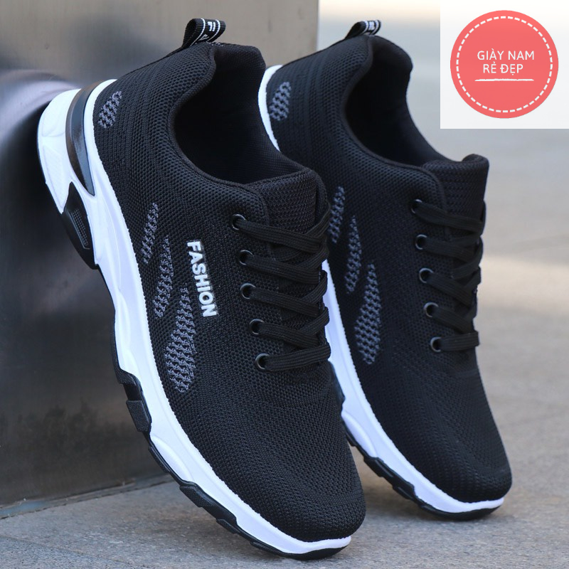 Giày thể thao nam sneaker Fashion 3 Lá Gót Màu Cá Tính Thời Trang