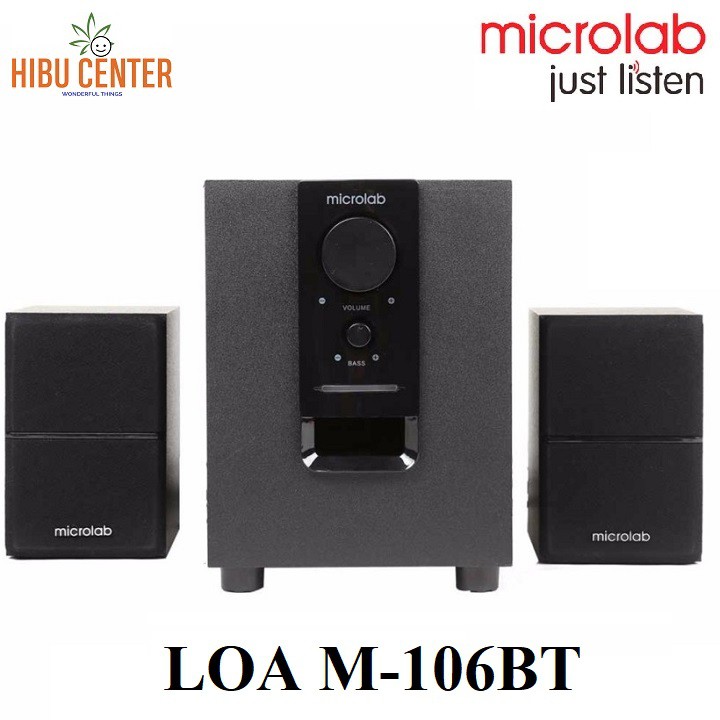 Loa Vi Tính Chính Hãng MICROLAB M106BT/2.1 Kết Nối Bluetooth