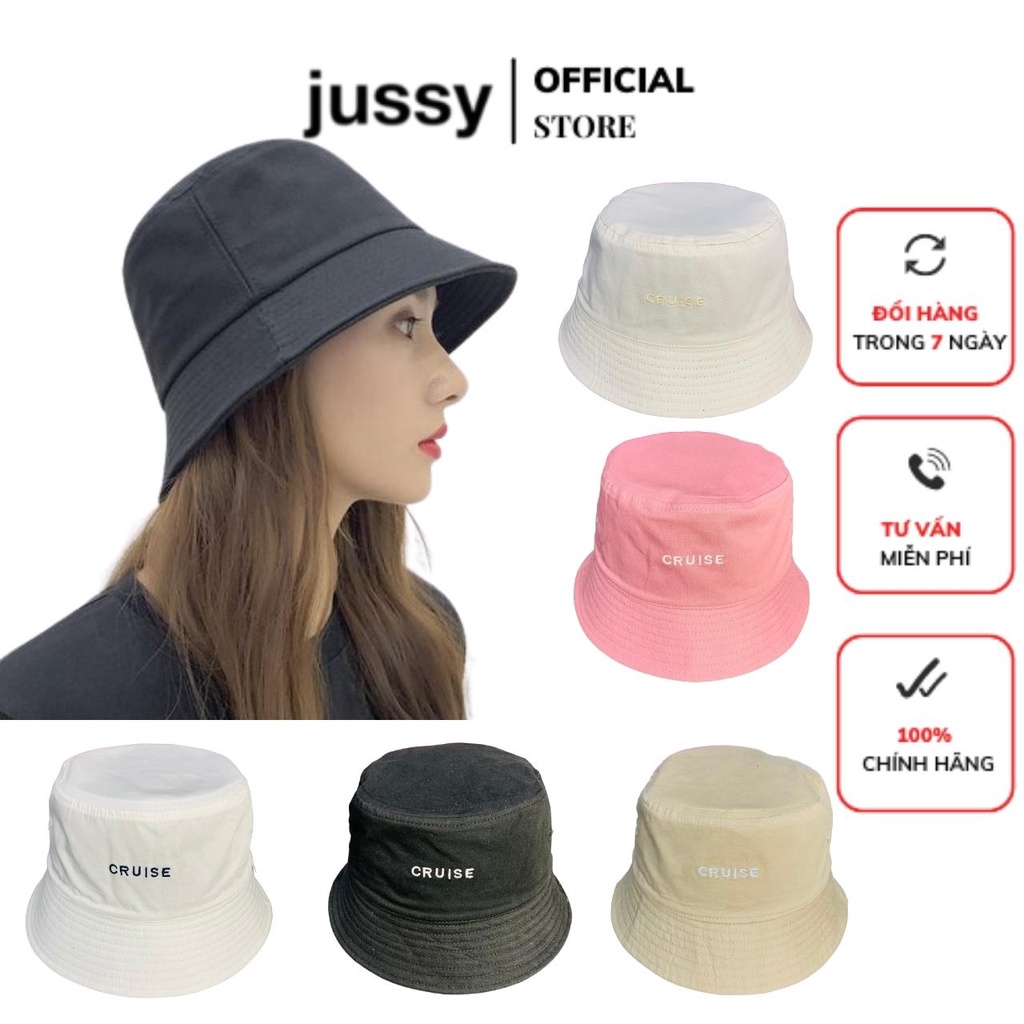 Mũ Bucket Cruise 2 Mặt 2 Màu Jussy Fashion Nhiều Màu Hot Form Nón Tai Bèo Nam Nữ Thời Trang Unisex Chất Vải Cotton
